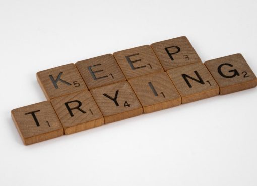 scrabble, scrabble pieces, lettering, letters, wood, scrabble tiles, white background, words, quote, letters, type, typography, design, layout, focus, bokeh, blur, photography, images, image, keep trying, do the work, work, put in the hours, laziness, procrastination, nocrastination, do it, just do it, keep going, don't stop, persistence, grind, one step at a time, one foot after the other, pressing on, press on, 
